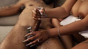 Milf Gives BBC Handjob